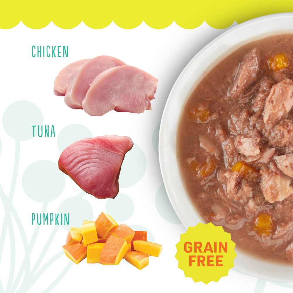 PETITE CUISINE no grains formula image suggests grain-free nutrition