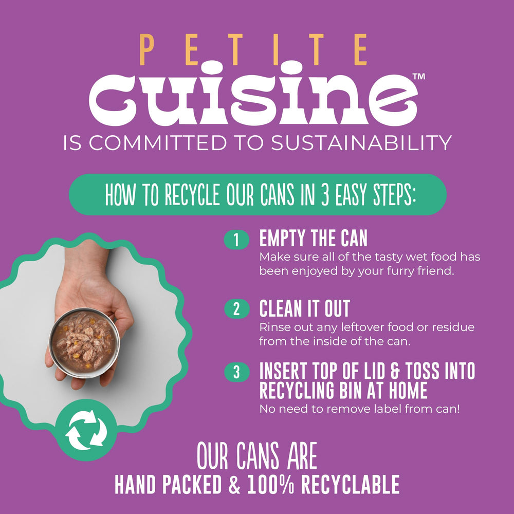 PETITE CUISINE non-GMO ingredients label signals quality.