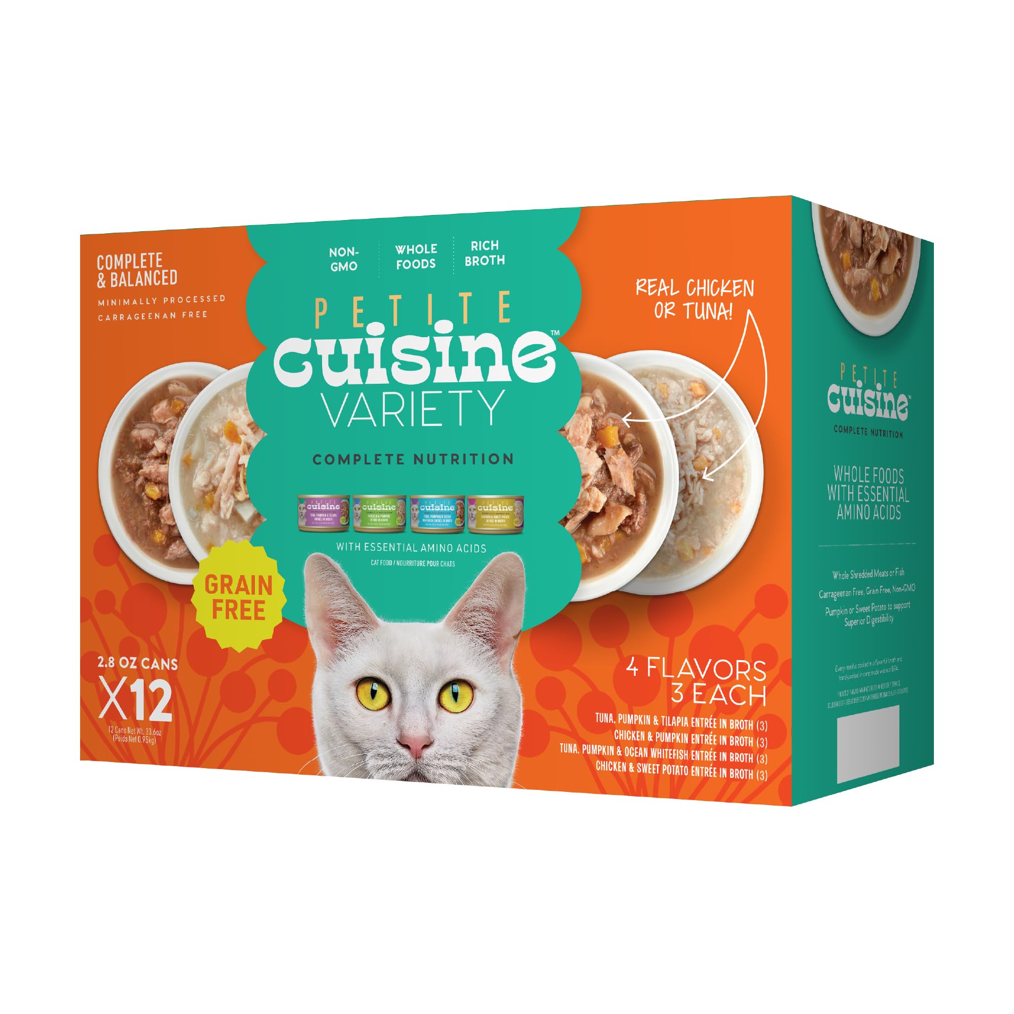 PETITE CUISINE variety pack cans for convenient grain-free meals