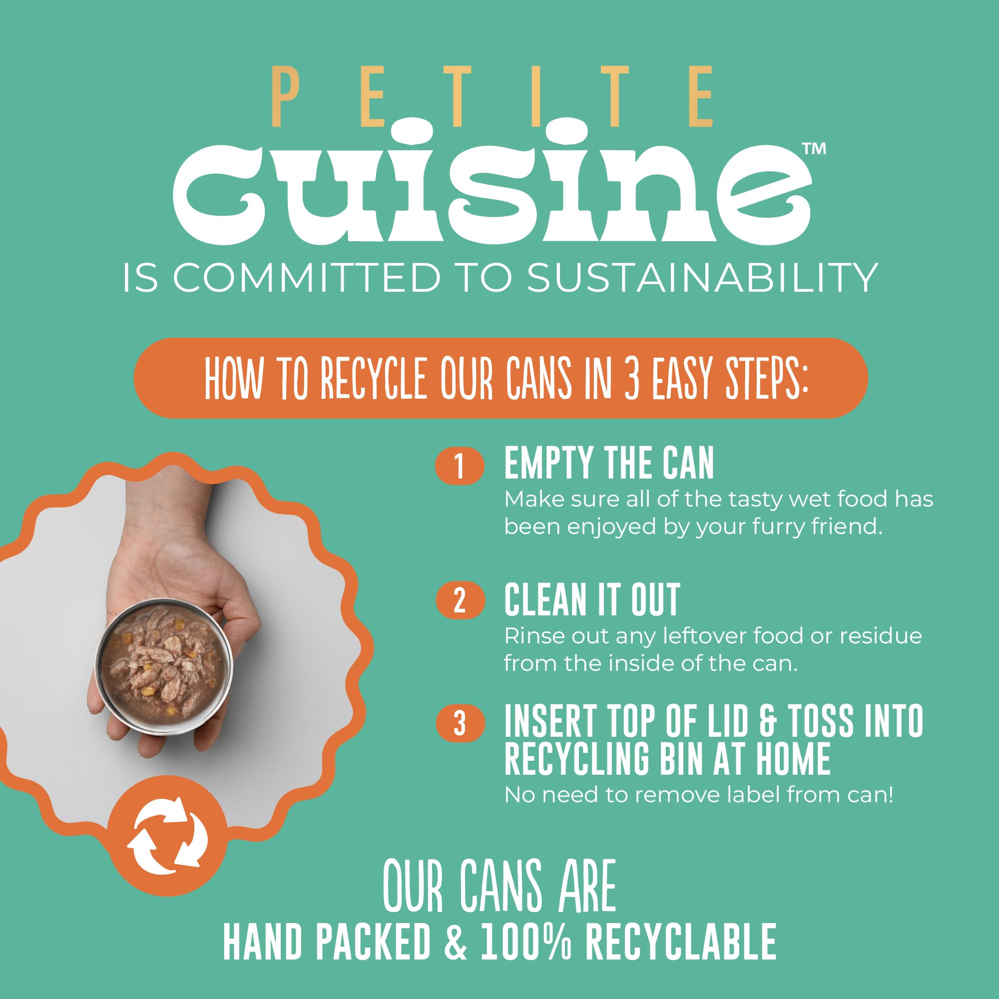 PETITE CUISINE wholesome recipe close-up conveys homemade-like quality