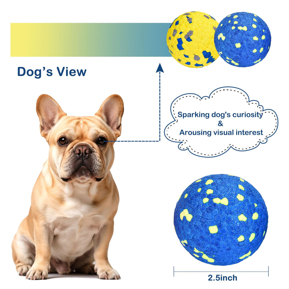 Petizer ETPU high-bounce dog balls provide engaging fetch sessions.
