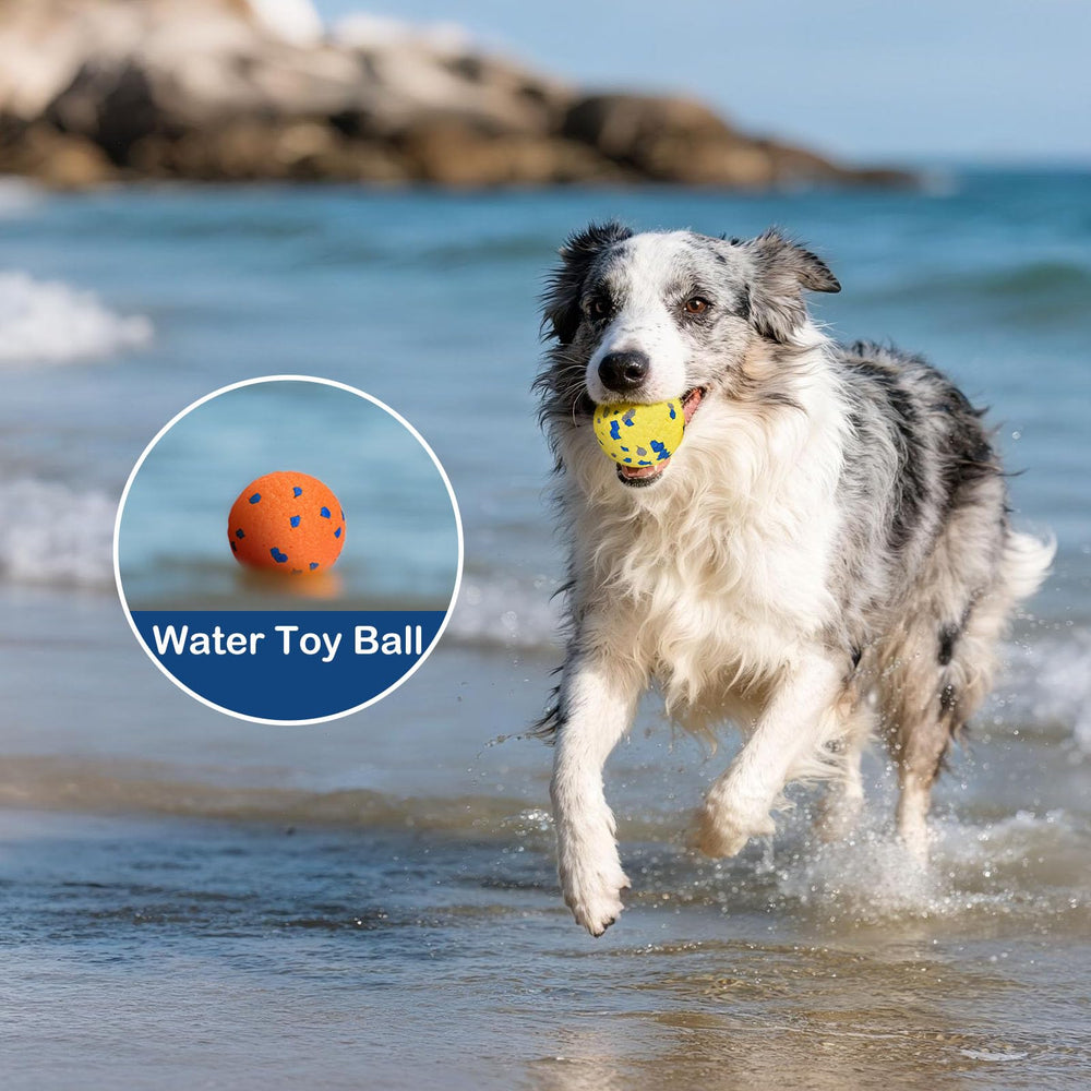 Petizer ETPU ball with textured surface supports dental-focused play.