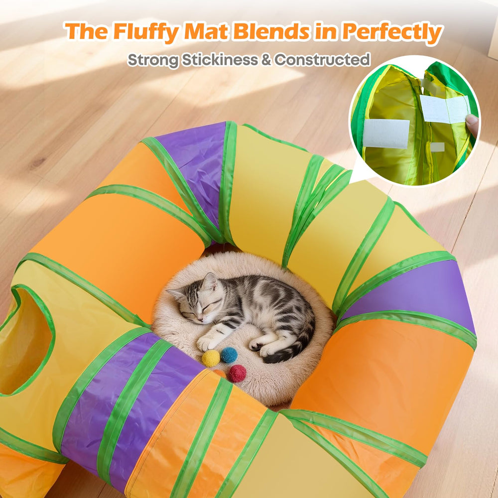 Petizer peek holes and balls encourage stalking, pouncing, and chasing.