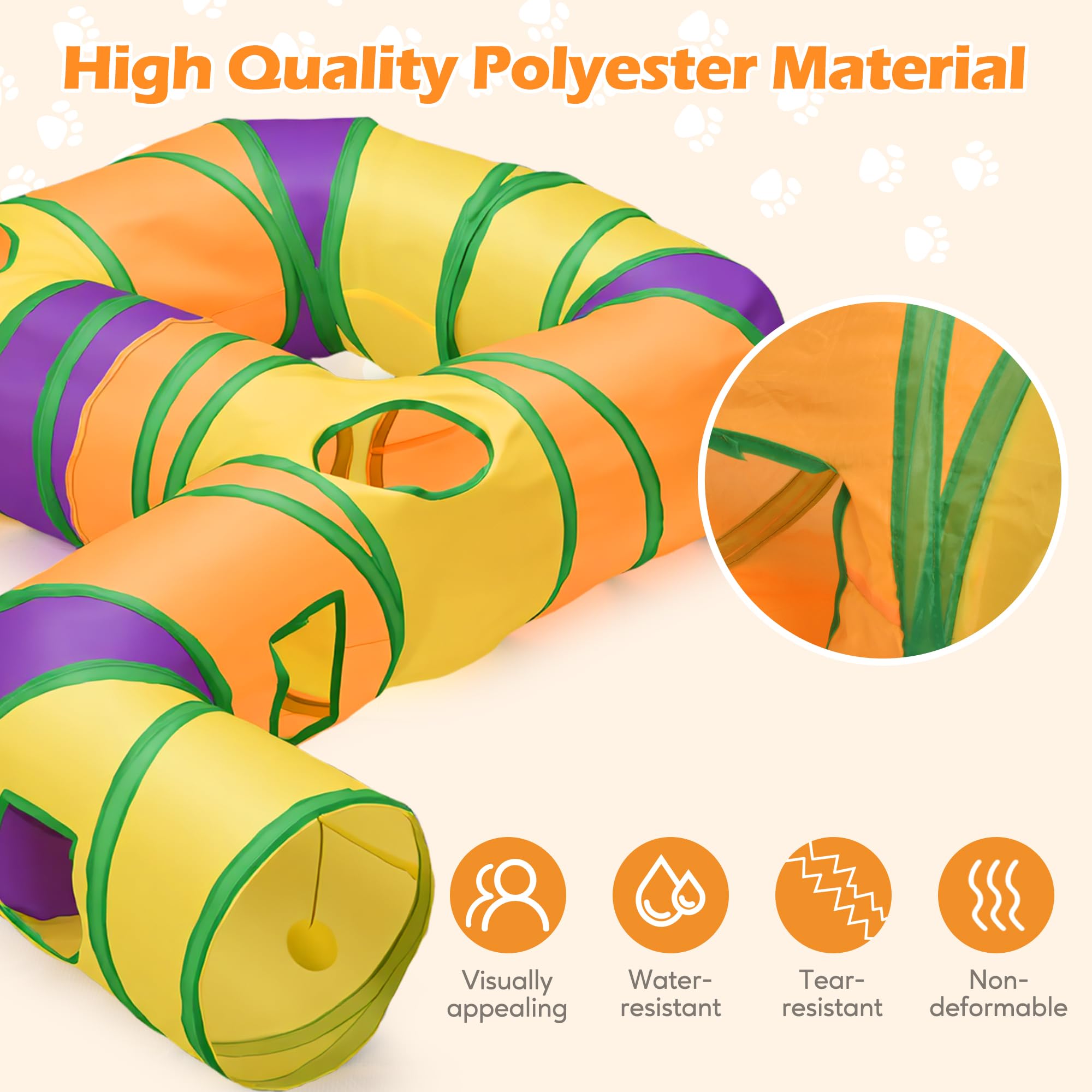 Petizer tear-resistant polyester fabric supports durable daily play.