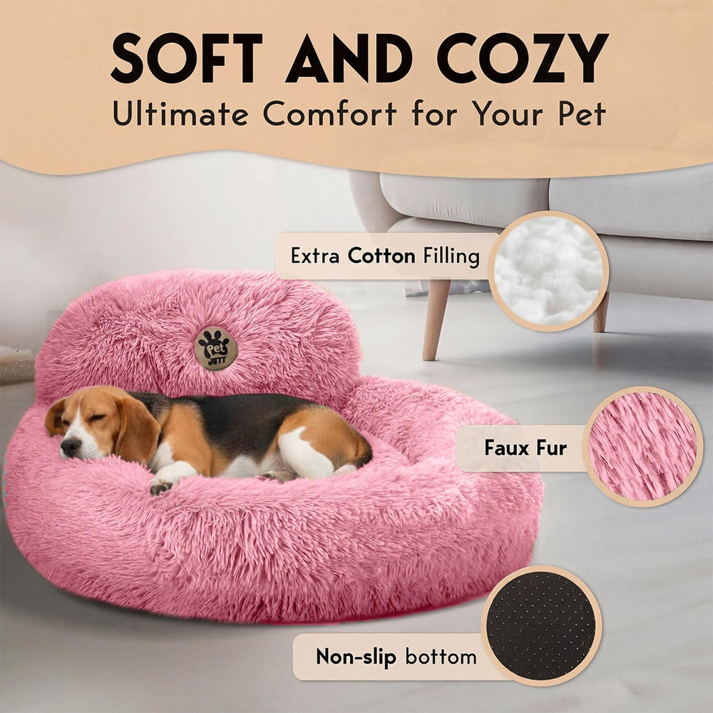 PetJett 8-inch raised rim supports the head and neck for comfy lounging