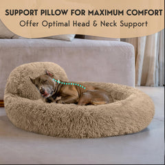 PET JETT large dog bed anti-slip bottom keeps bed in place during play