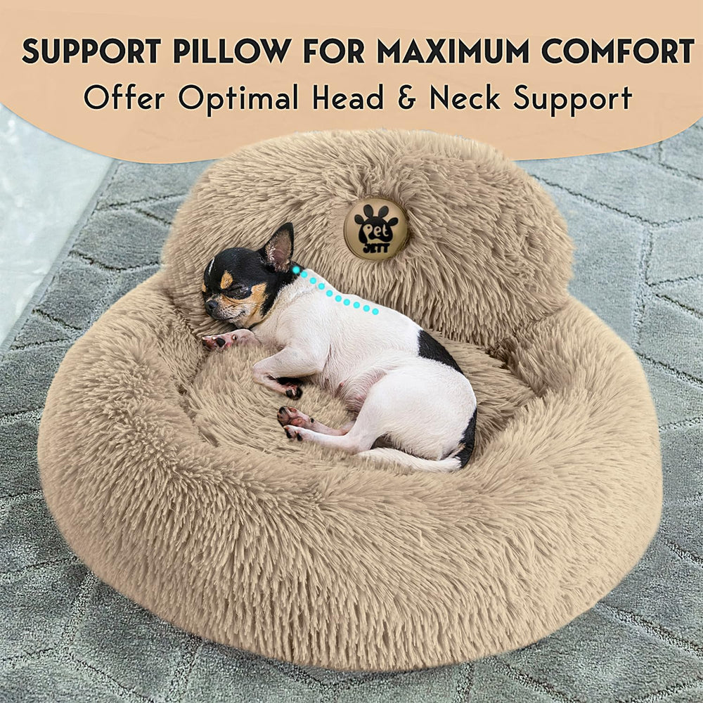 PetJett donut bed anti slip bottom detail for stable placement