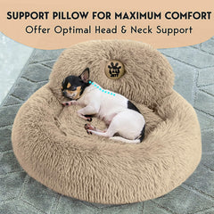 PetJett donut bed anti slip bottom detail for stable placement