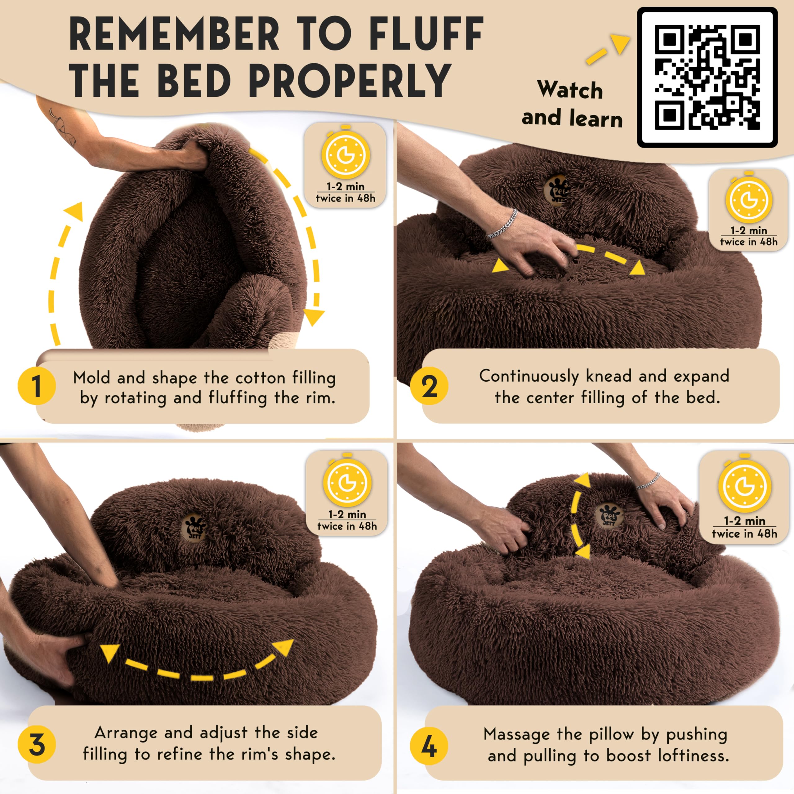 Machine washable PetJett bed for easy cleanup