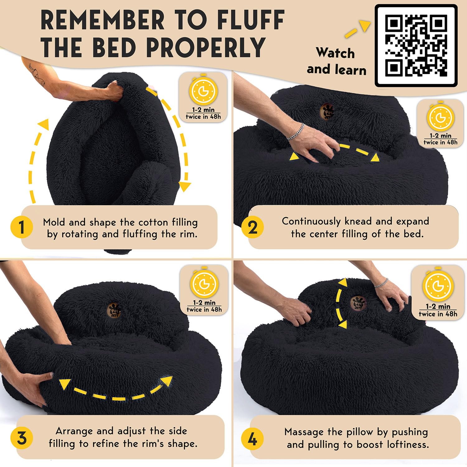 PetJett bed is machine-washable and dryer-safe for easy cleaning.