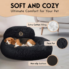 PET JETT Bed interior highlights soft plush filling for cozy sleep.