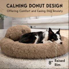 PET JETT faux fur dog bed offers soft warmth for relaxing naps