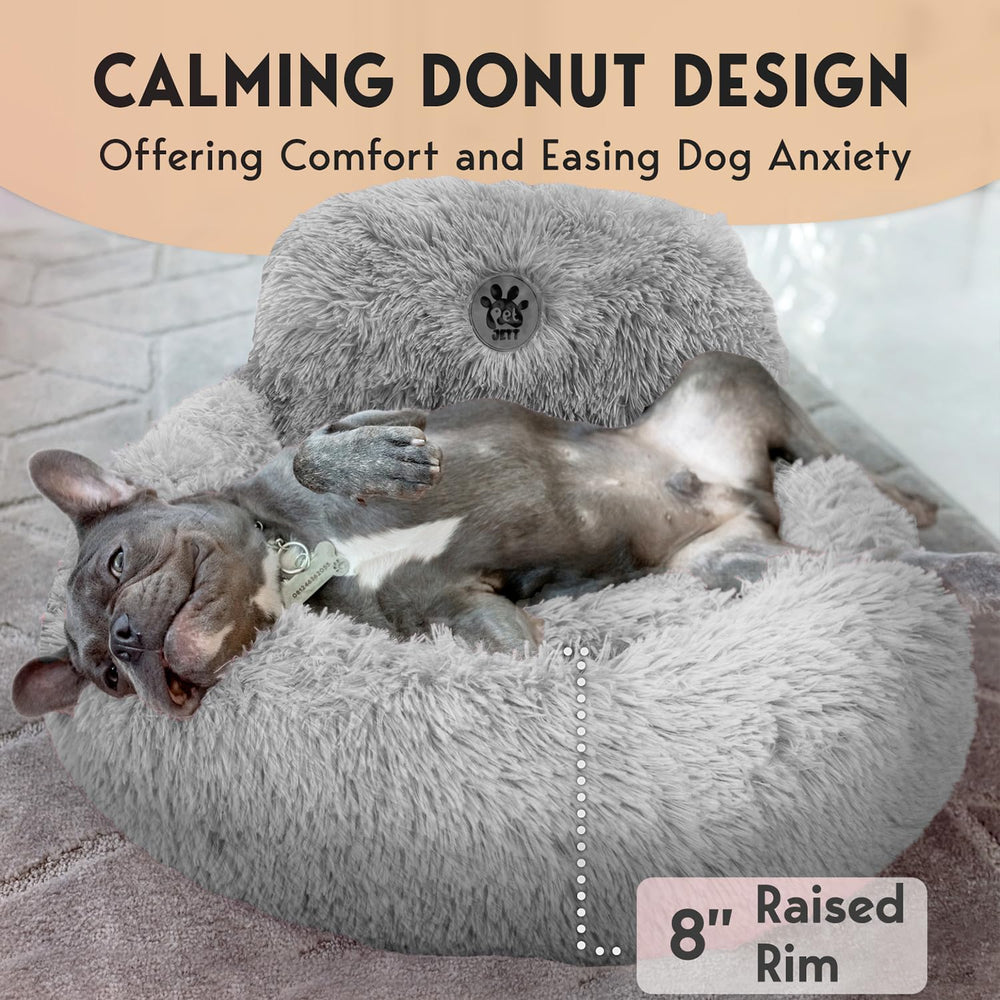 PetJett 8-inch raised rim provides head and neck support for relaxed lounging.