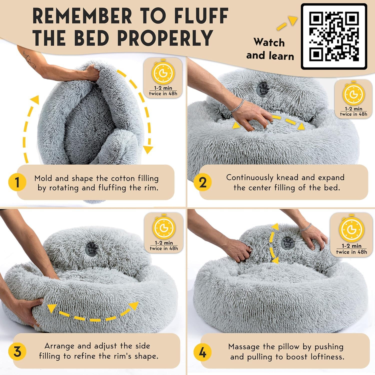 PetJett round bed size guide helps you pick the perfect fit.