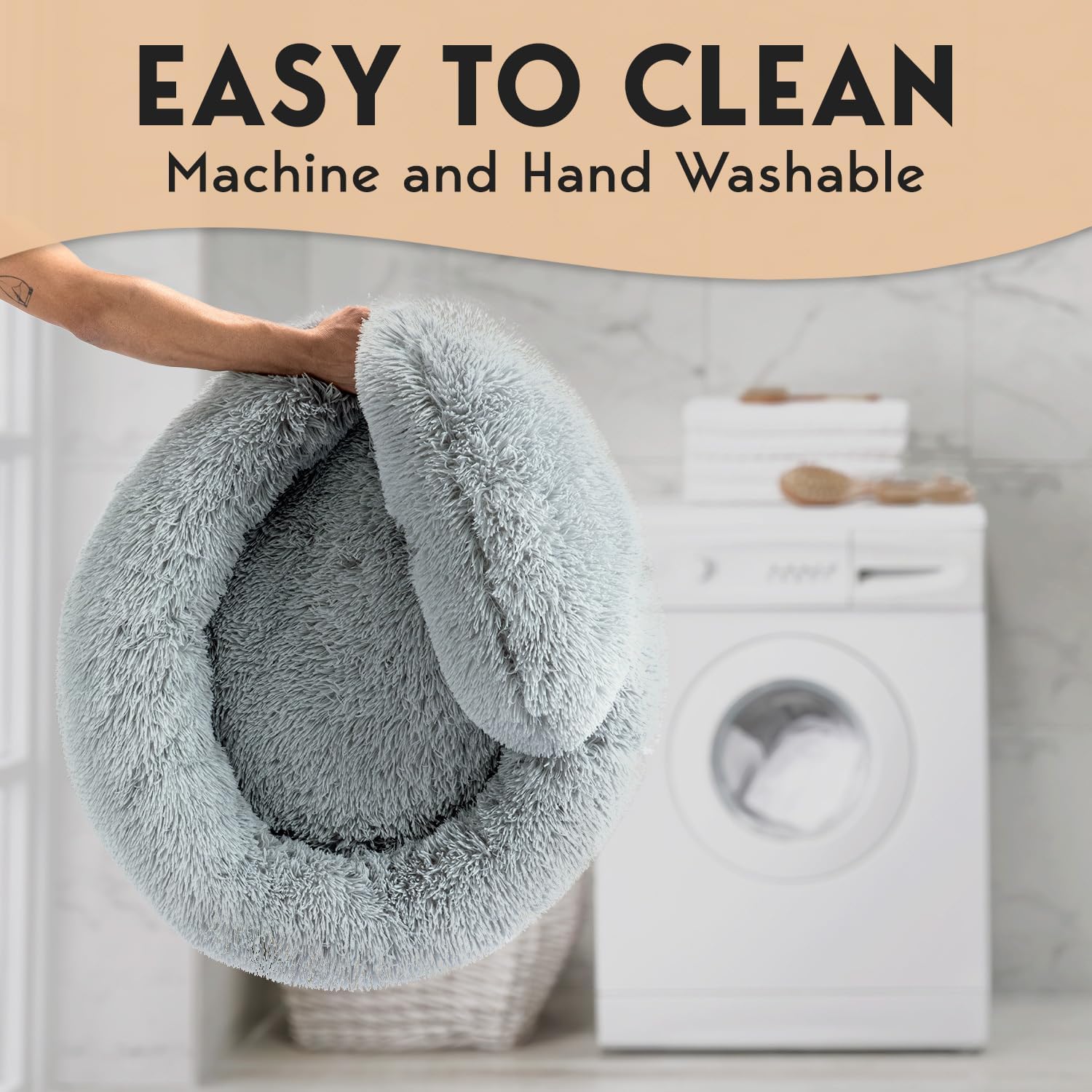 PetJett washable dog bed is simple to clean with machine wash.