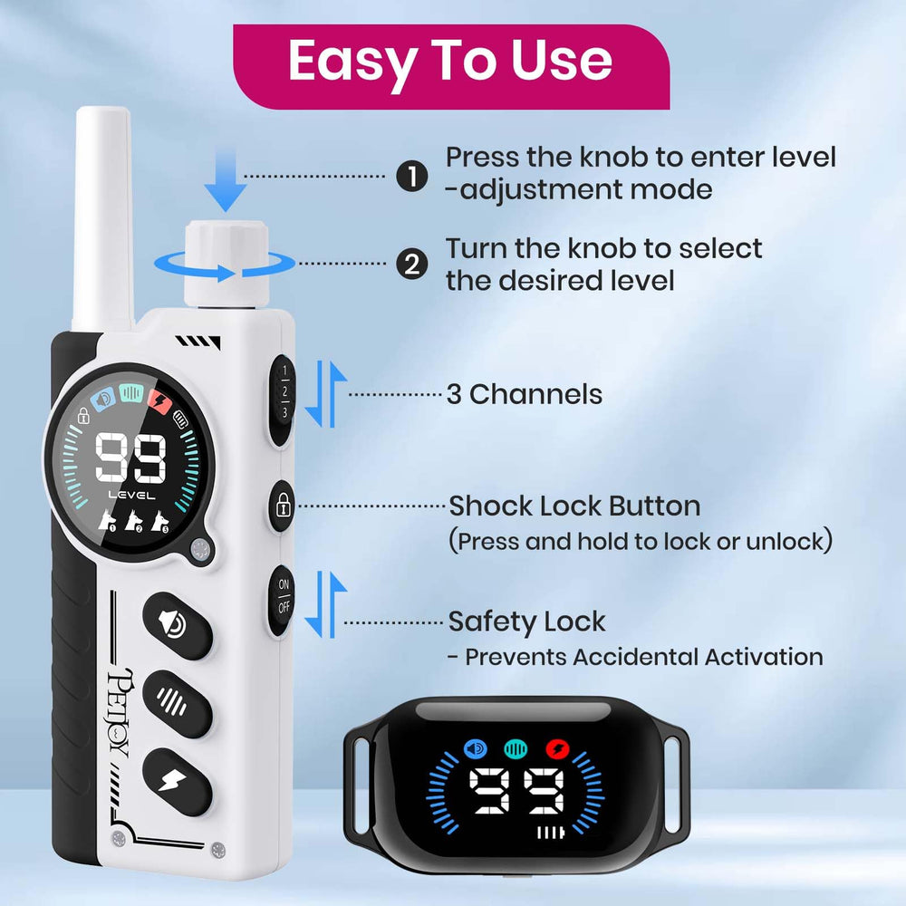 PetJoy 3-Step Knob Adjustment for quick mode changes.