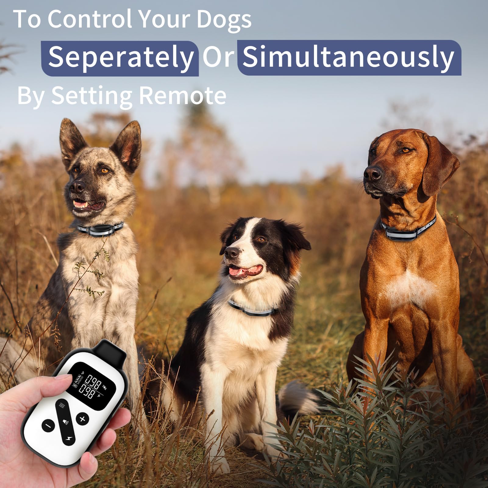 PetJoy Bark Collar Auto Mode highlights hands-off barking control.
