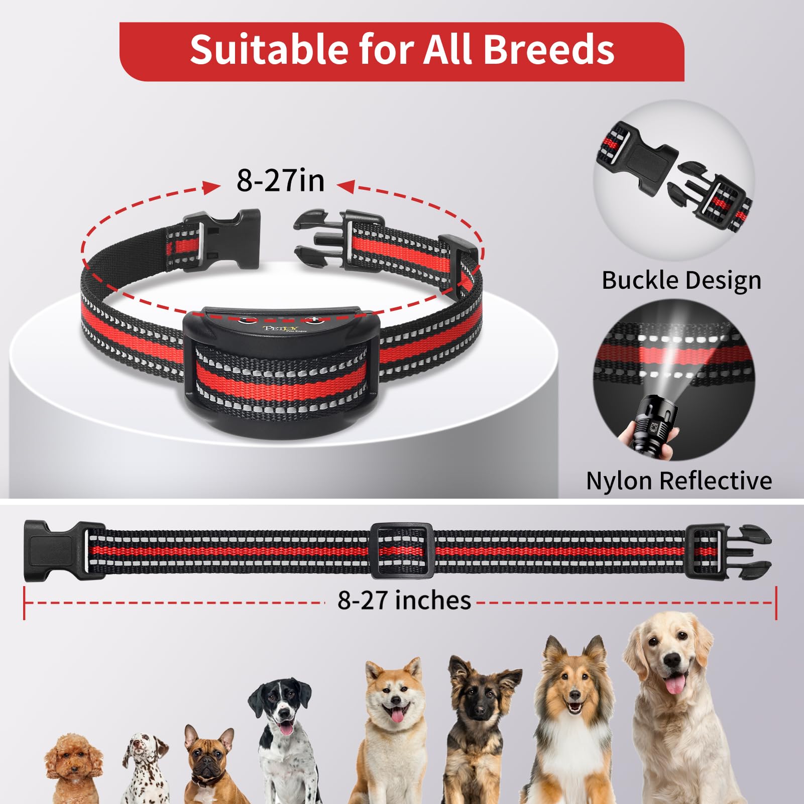 PetJoy protected-mode indicator with 60-second standby for humane pauses
