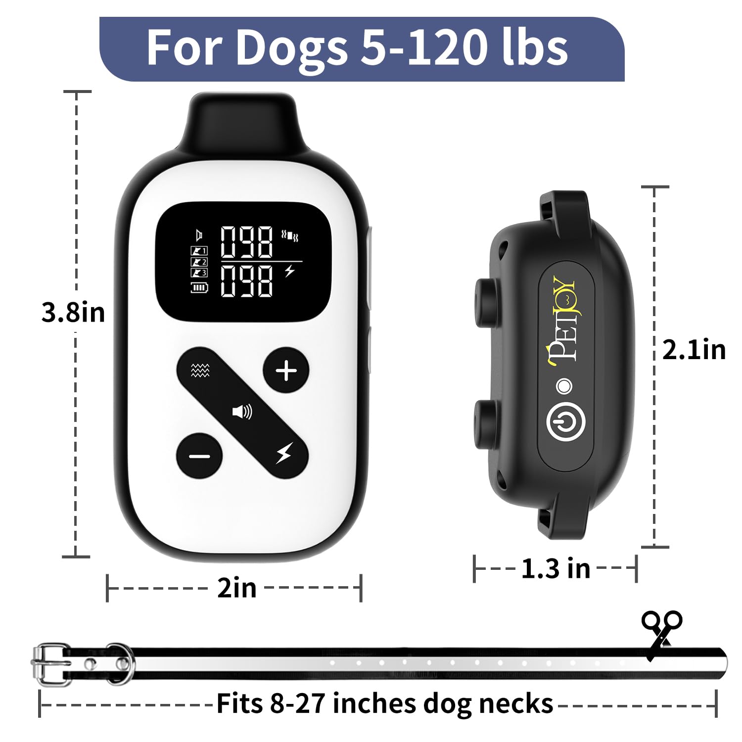 PetJoy dual charging station enables simultaneous charging of remote and receiver
