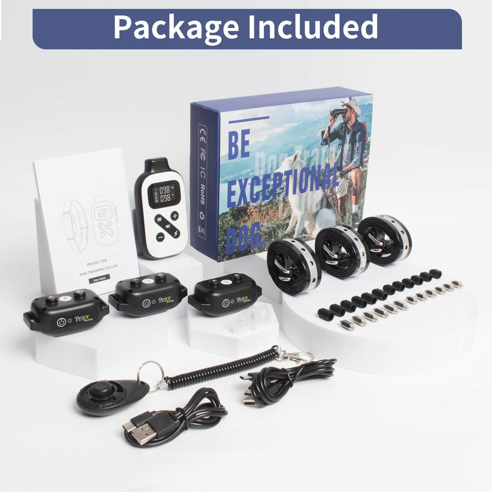 PetJoy 3600 ft remote range for expansive outdoor training.