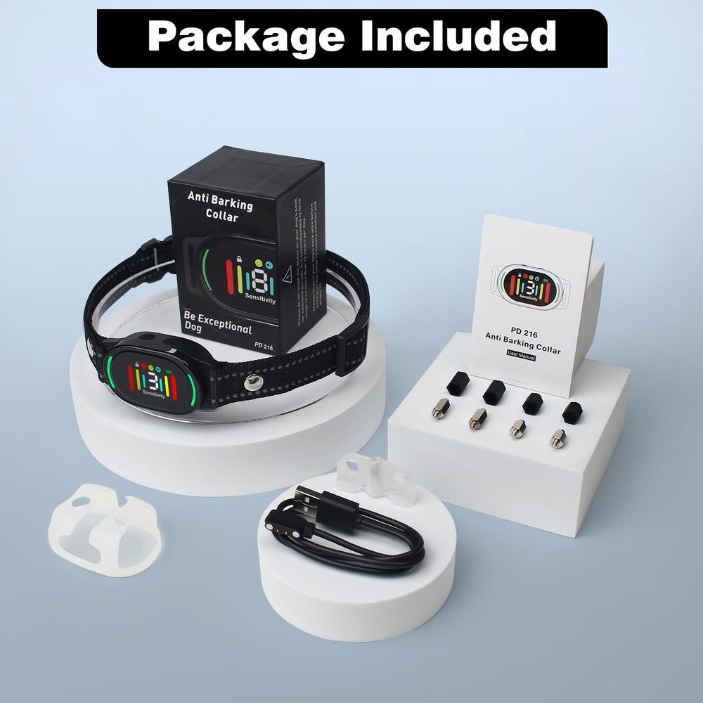 PetJoy Smart Bark Collar packaging image communicates ready-to-use kit contents.