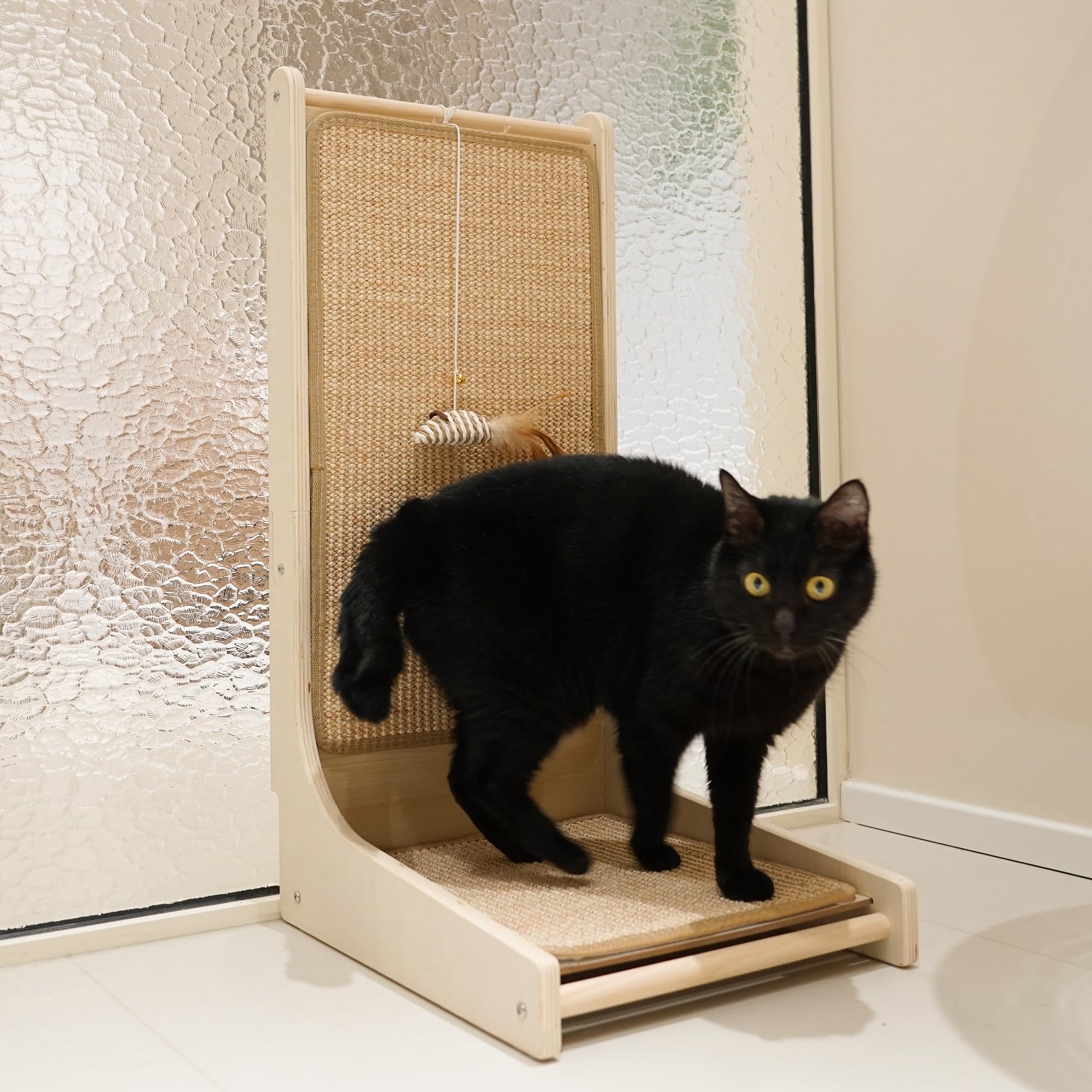 Catnip included to encourage initial exploration of the scratcher.