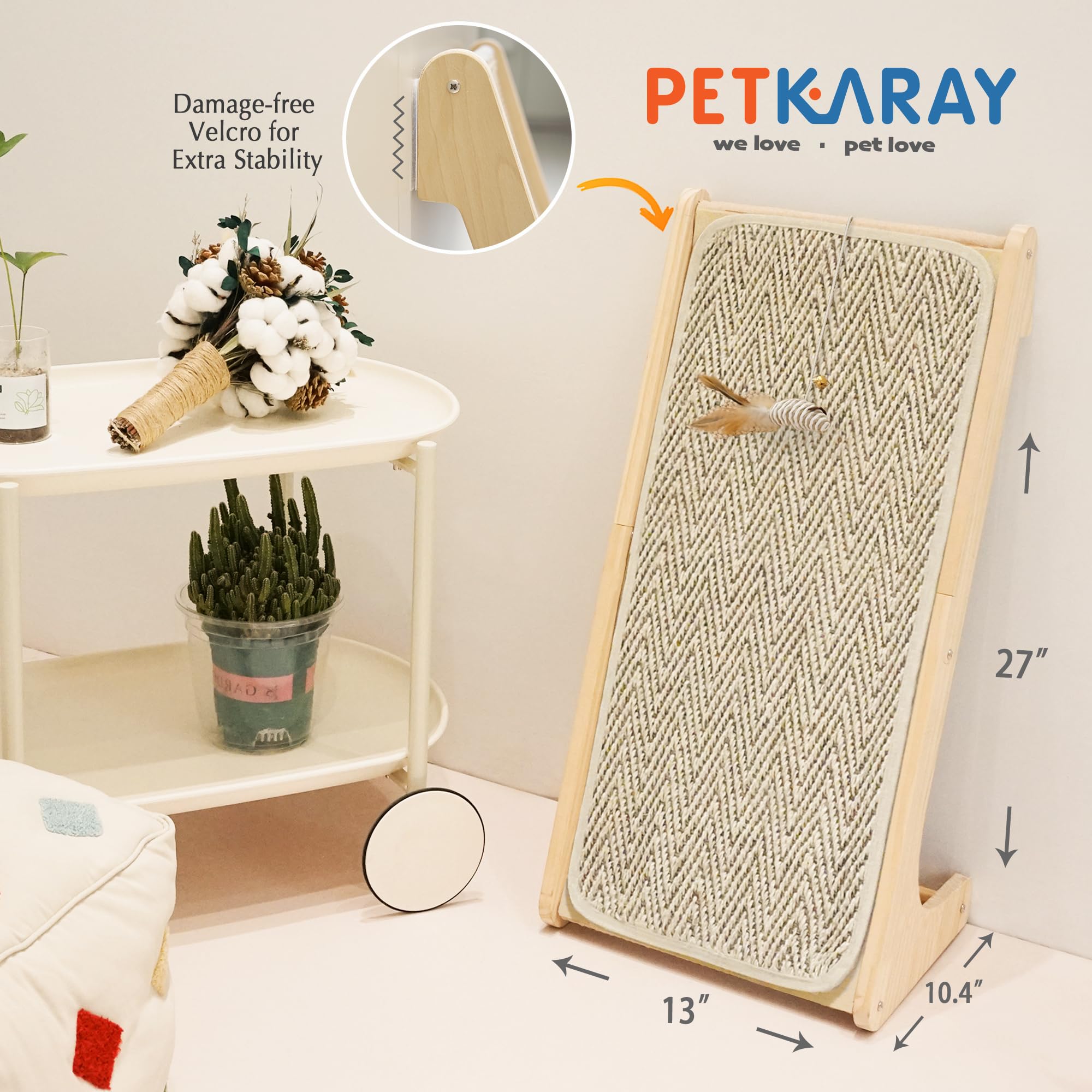 PETKARAY catnip and mouse toy included to spark play
