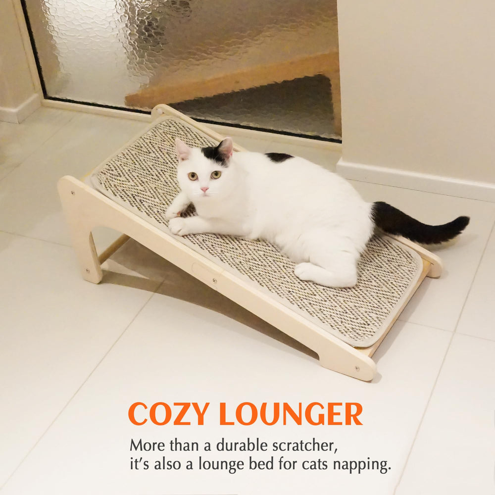 PETKARAY large size scratcher fits bigger indoor cats