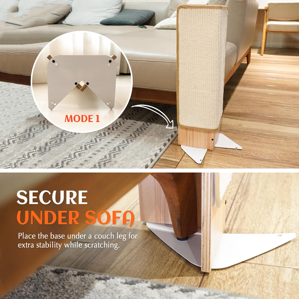 PETKARAY scratcher protecting furniture by redirecting cat scratching