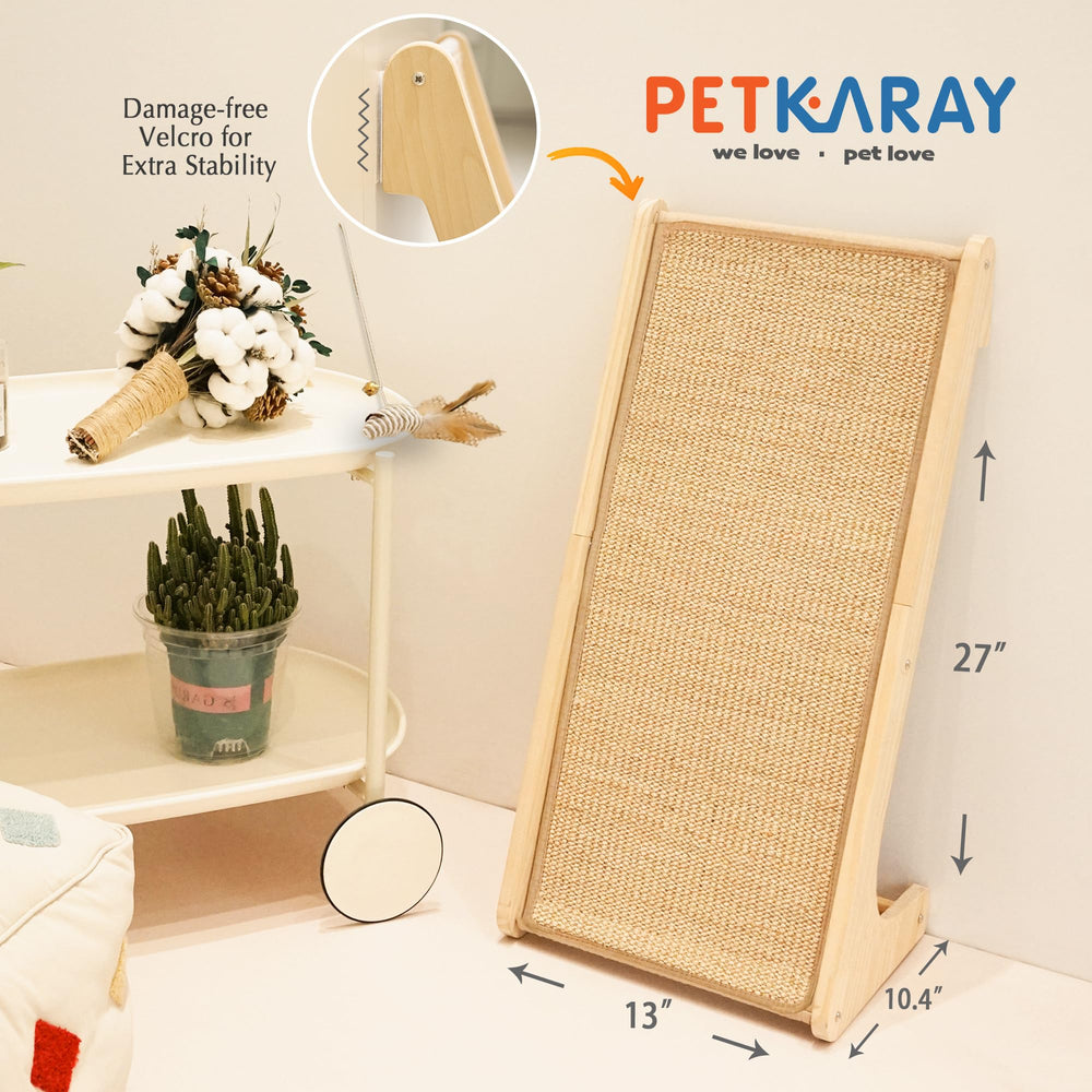Petkaray large scratch pad—ideal for indoor cat lounging.