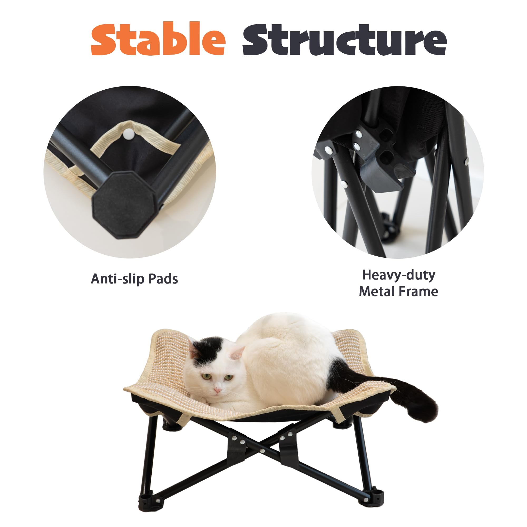 PETKARAY multi-scene cat bed fits living rooms balconies and small spaces