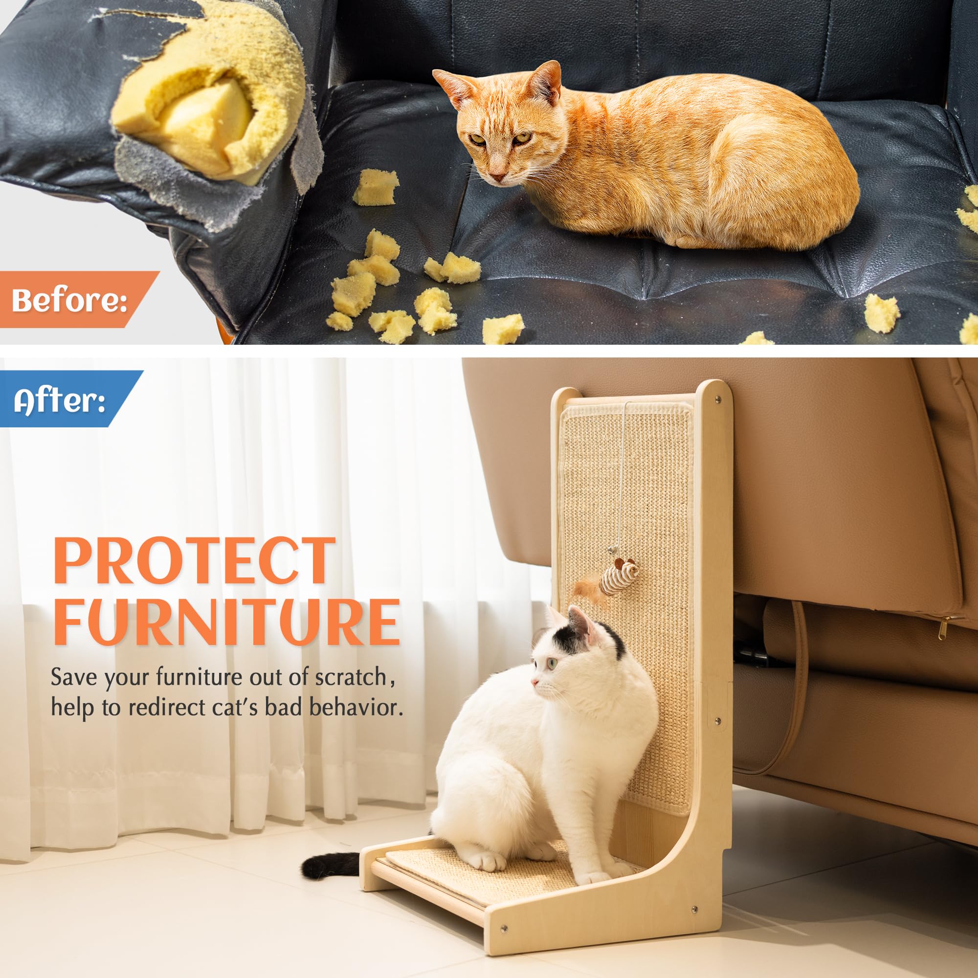 PETKARAY wooden base provides sturdy support for lasting use.