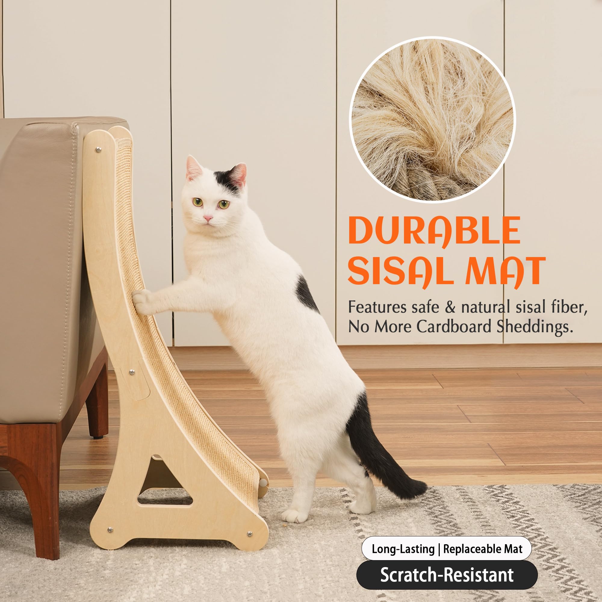 PETKARAY sisal mat close-up showing textured surface for scratching