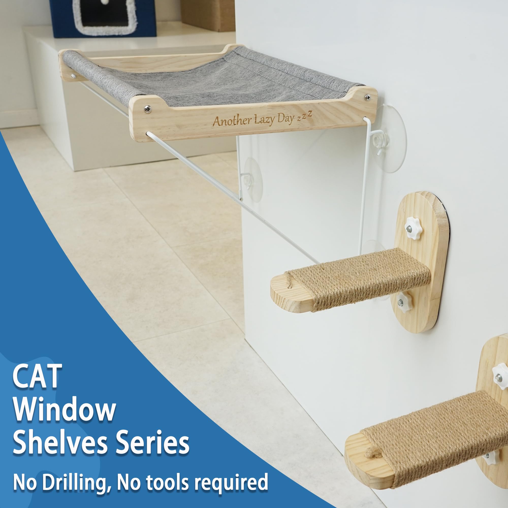 PETKARAY Sturdy Mount with knob-screws ensures long-time stability against daily use.