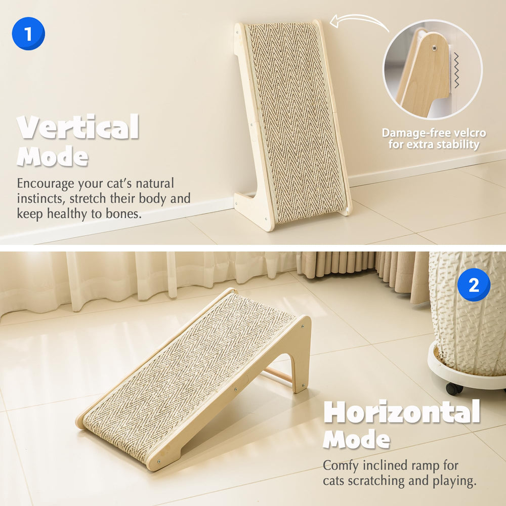 PETKARAY vertical scratch pad assembled for easy floor placement