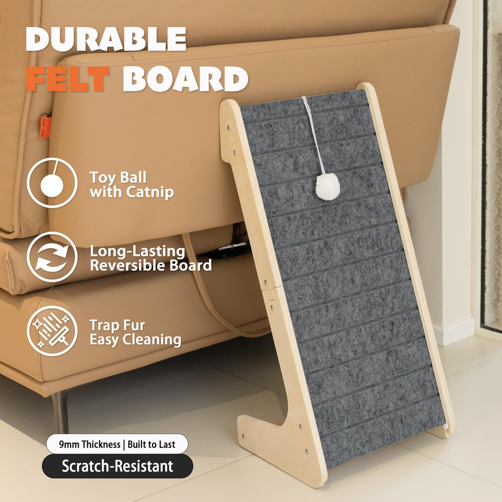 PETKARAY wall-mount option stays secure during play and scratching.
