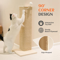PETKARAY wide wooden base provides sturdy, wobble-free support.