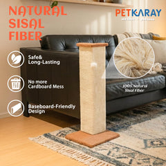 PETKARAY wide wooden base providing stability and minimising wobble.