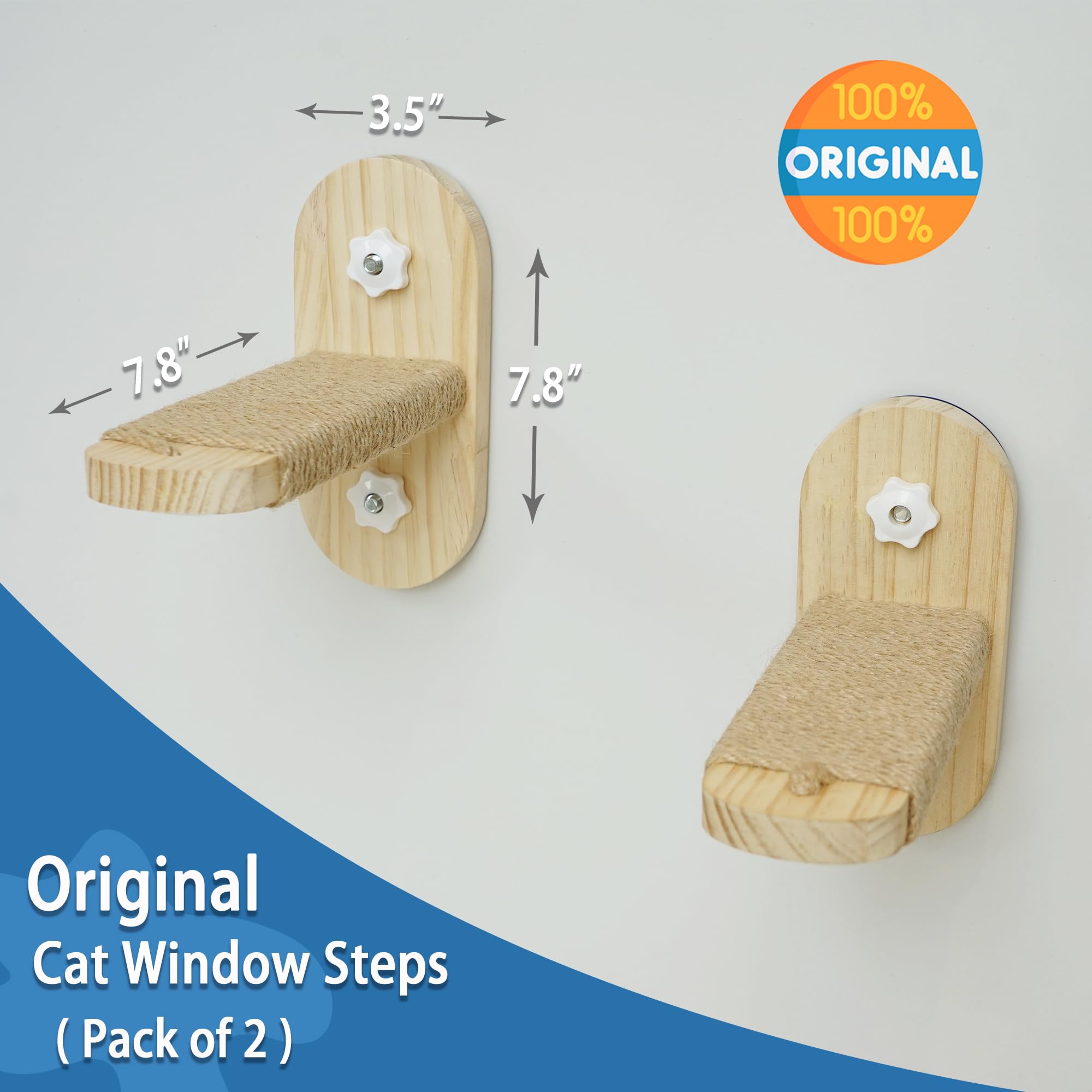 PETKARAY Window Stairs offer a secure, wall-adjacent step to reach sunny window views.