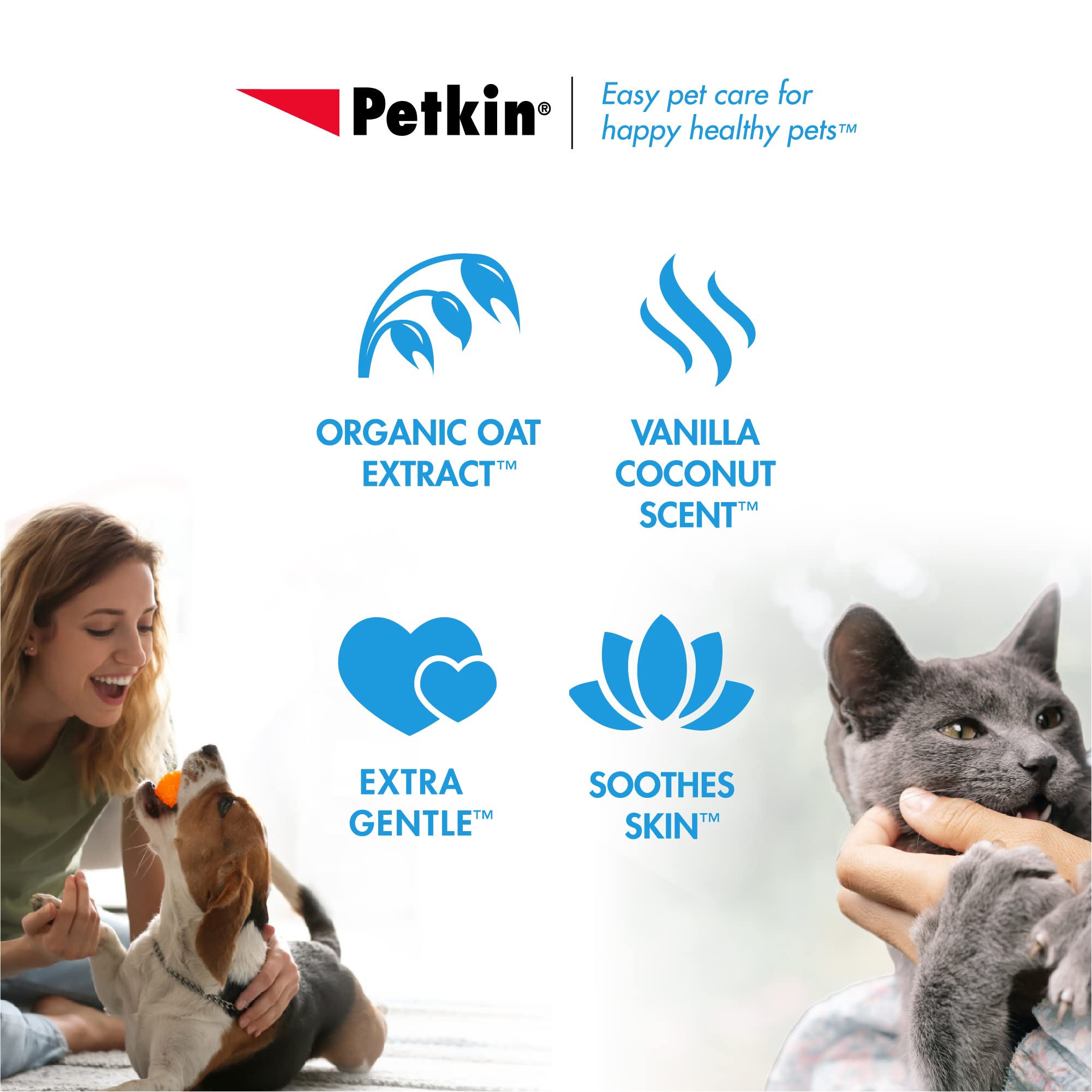 Petkin Big N' Thick wipes clean paws after a muddy walk.