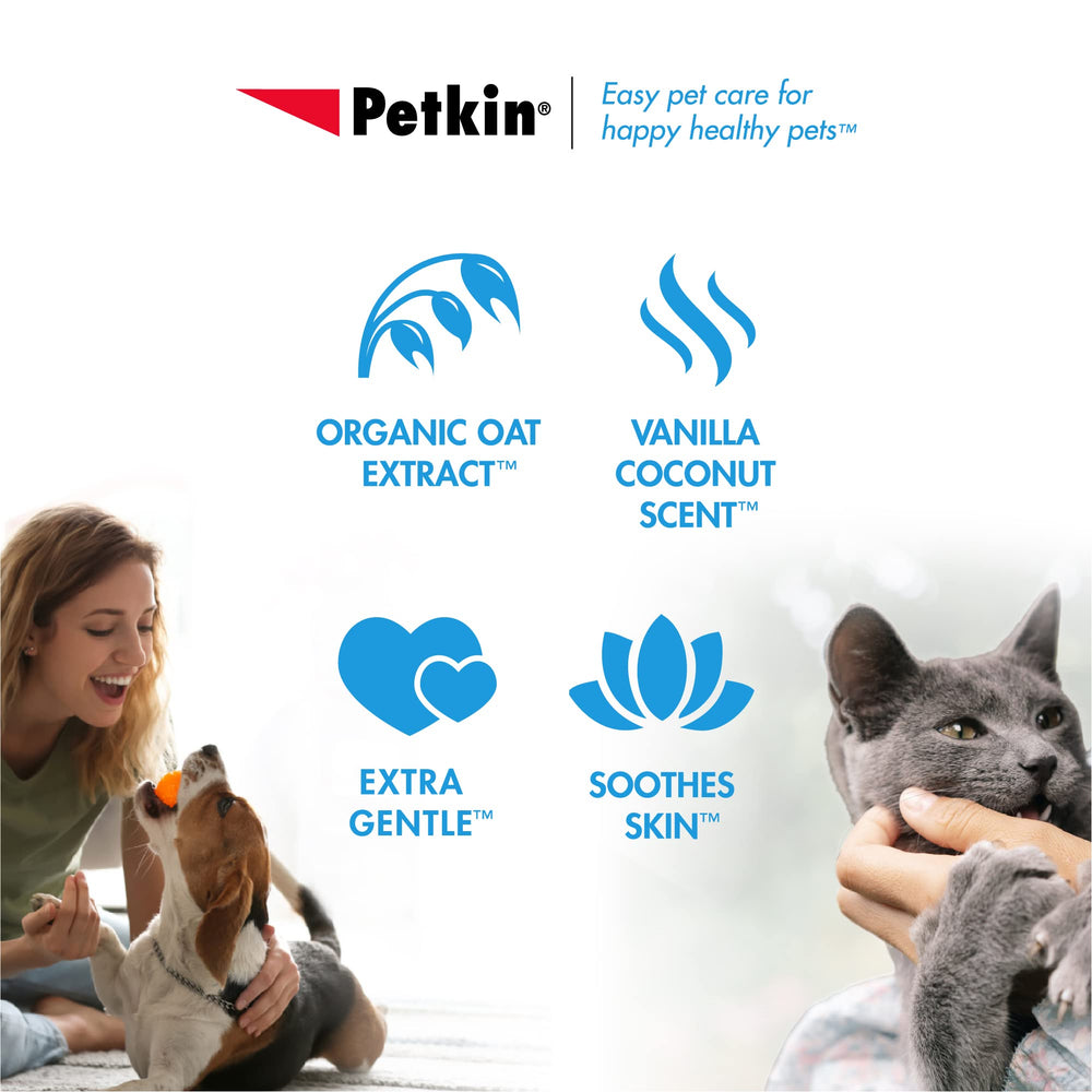 Petkin Big N' Thick wipes clean paws after a muddy walk.
