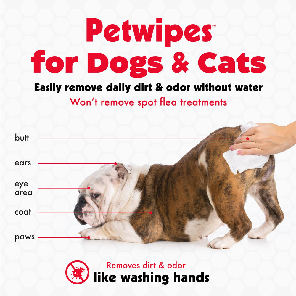 Petkin paw cleaning wipes for mud after walks