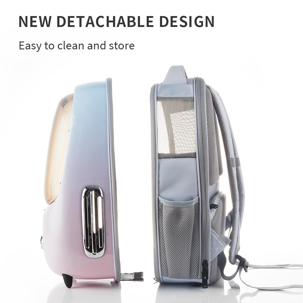 PETKIT Cat Backpack padded shoulder straps reduce fatigue during walks.