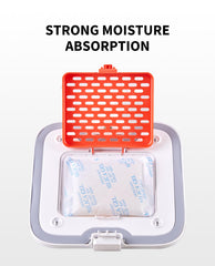 PETKIT desiccant bag closeup showing odorless moisture absorption
