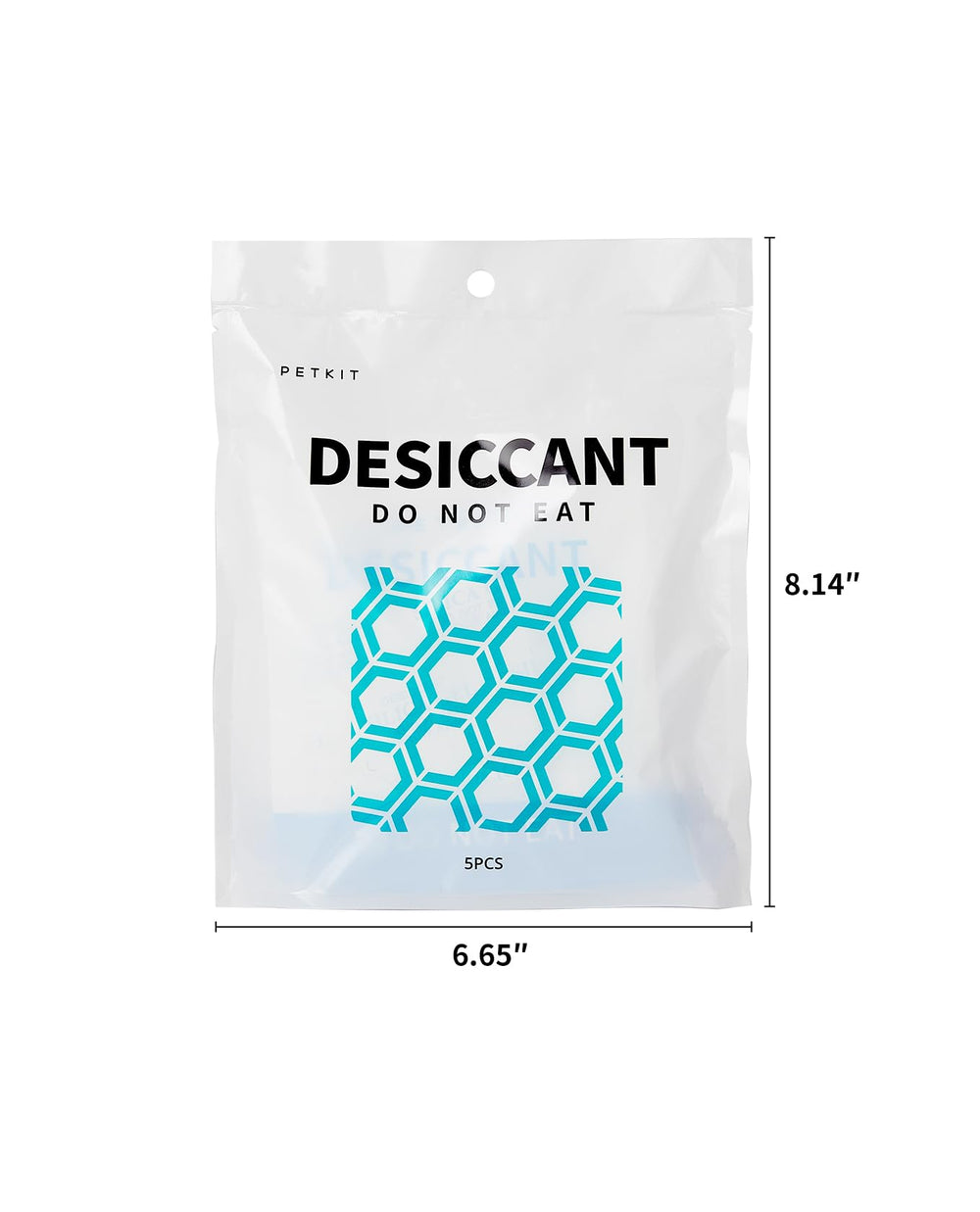PETKIT desiccant bag packaging highlights old/new versions