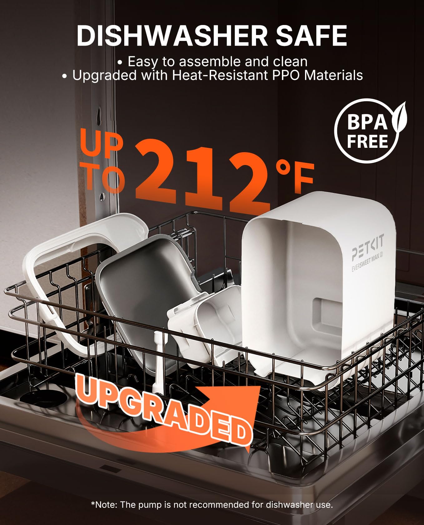 PETKIT fountain top view showing 3L capacity for multi-pet homes