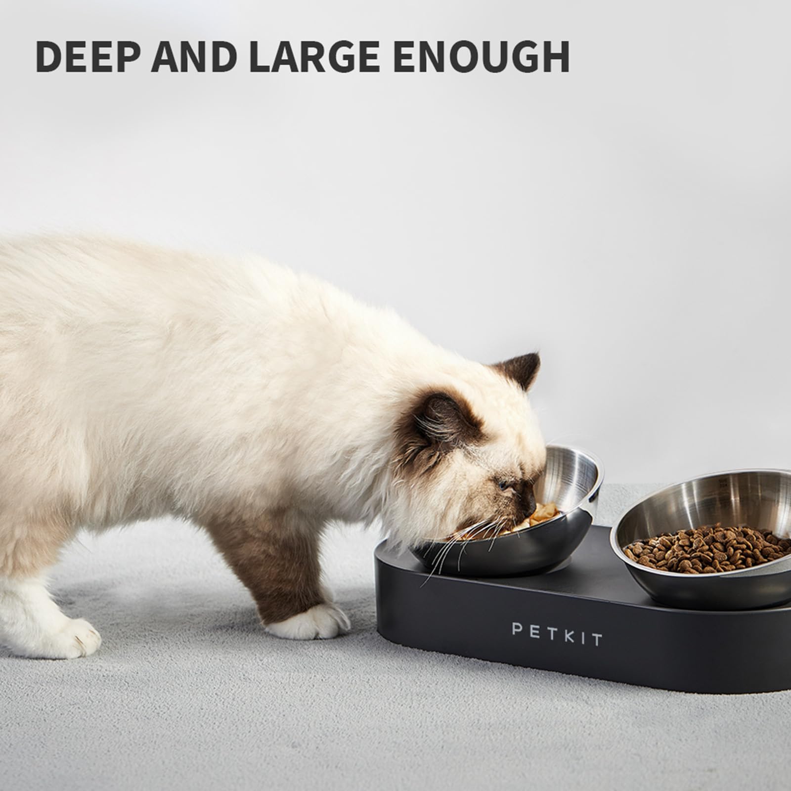 PETKIT heat-resistant bowls withstand warm food for longer use.