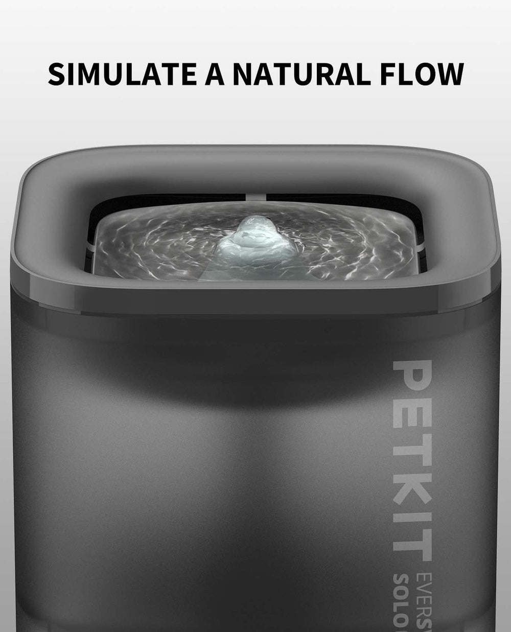 Indoor-friendly PETKIT fountain suits cats and small dogs in living spaces.