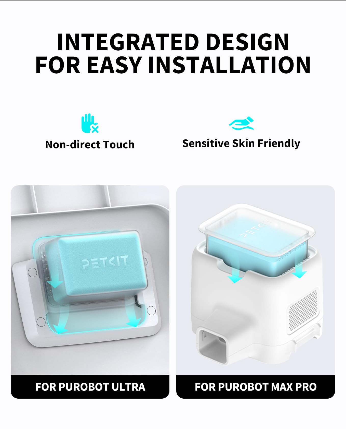 PETKIT N60 one-piece design highlighting simple, mess-free use.