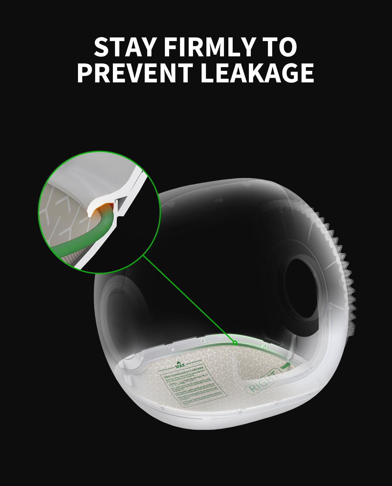 PETKIT New Cat Litter Pad Max waterproof coating reduces sticking and makes cleaning easier.